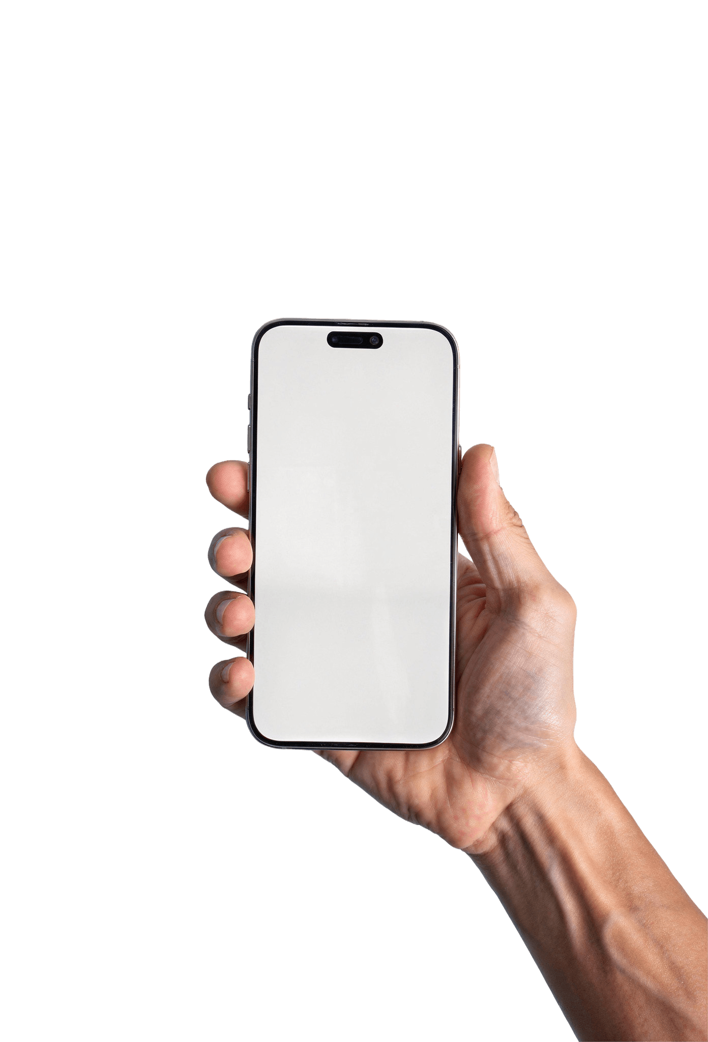 Hand holding phone